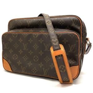 Louis Vuitton Nile Monogram Shoulder Bag Brown